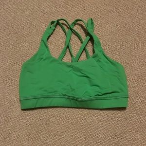 Green Lululemon energy bra